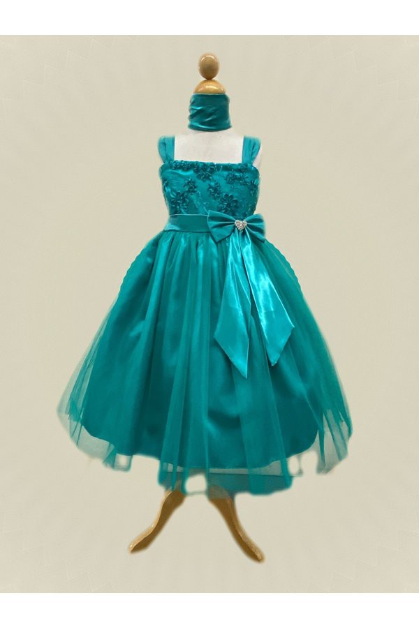 Girls Emerald Dress