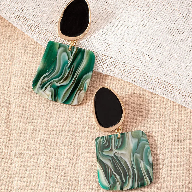 Geometric Plating Acetic Earring