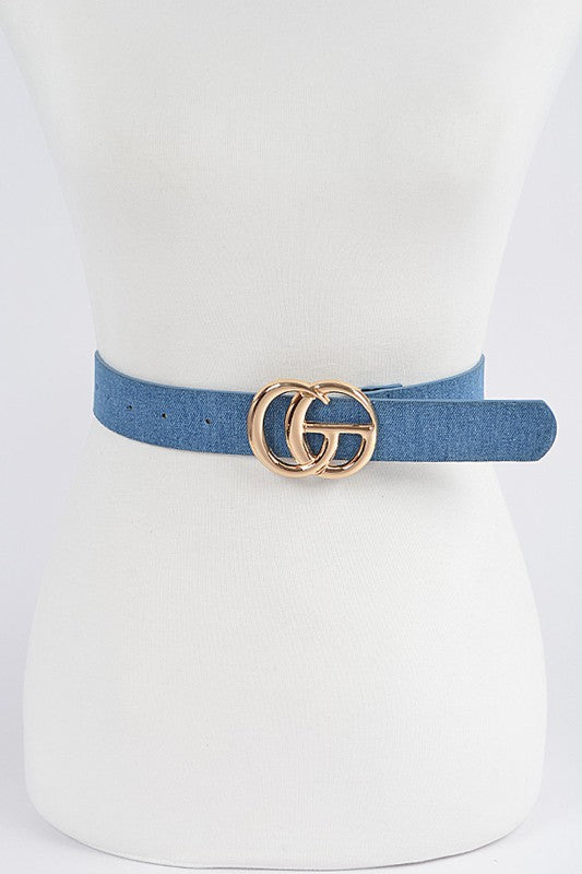 Buckle Plus Size Denim Belt
