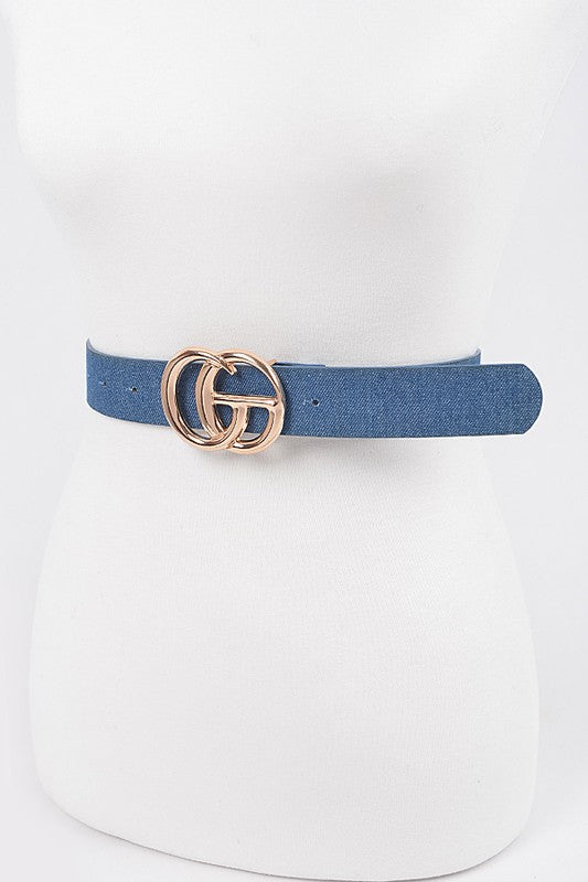 Buckle Plus Size Denim Belt