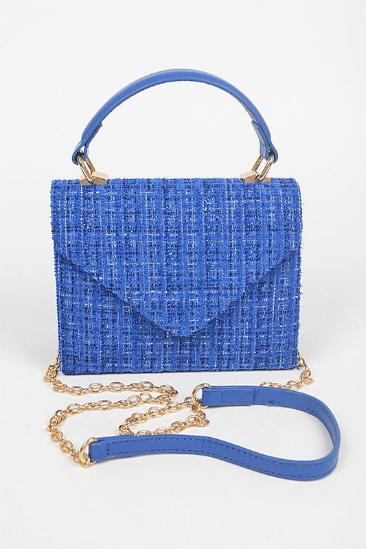 Tweed Top Handle Bag