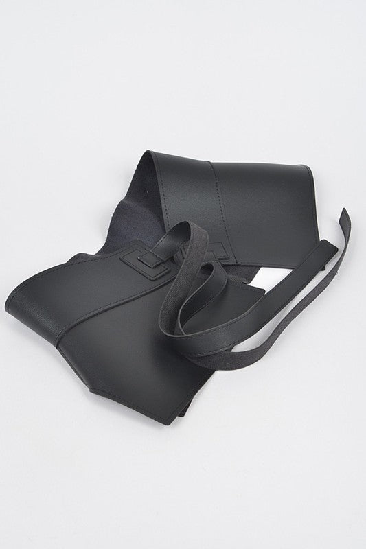 Faux Leather Skirt Belt
