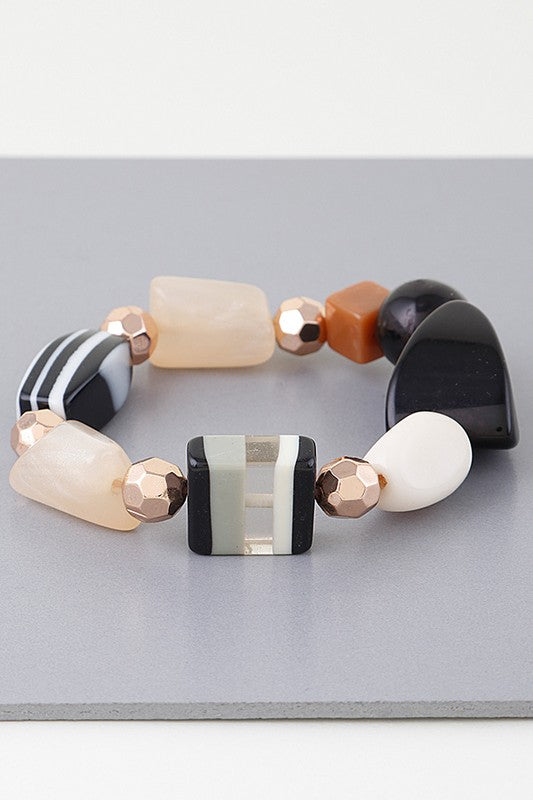 Multi Geometric Stone Bracelet