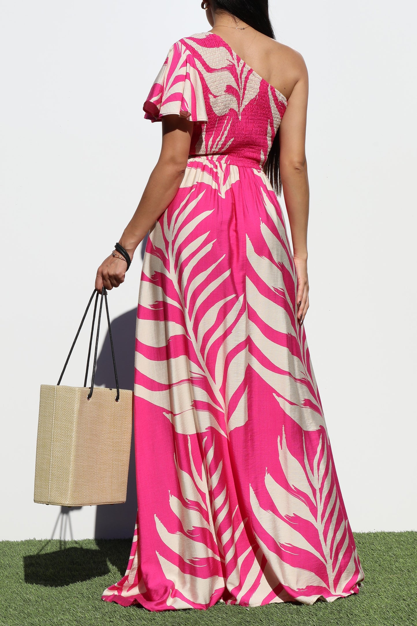 Smocked Top Woven Maxi Dress