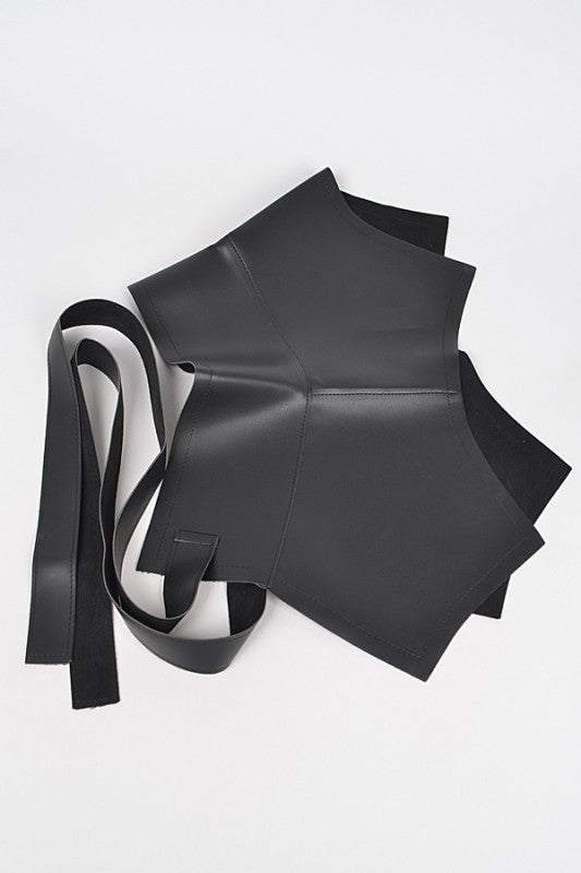 Faux Leather Skirt Belt