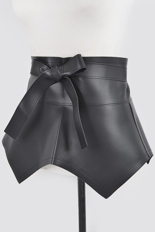 Faux Leather Plus Size Skirt Belt