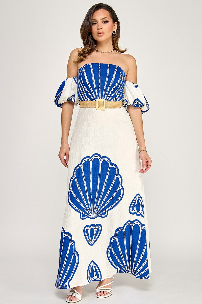 Longsleeve Tunic Top Maxi Belted Dress