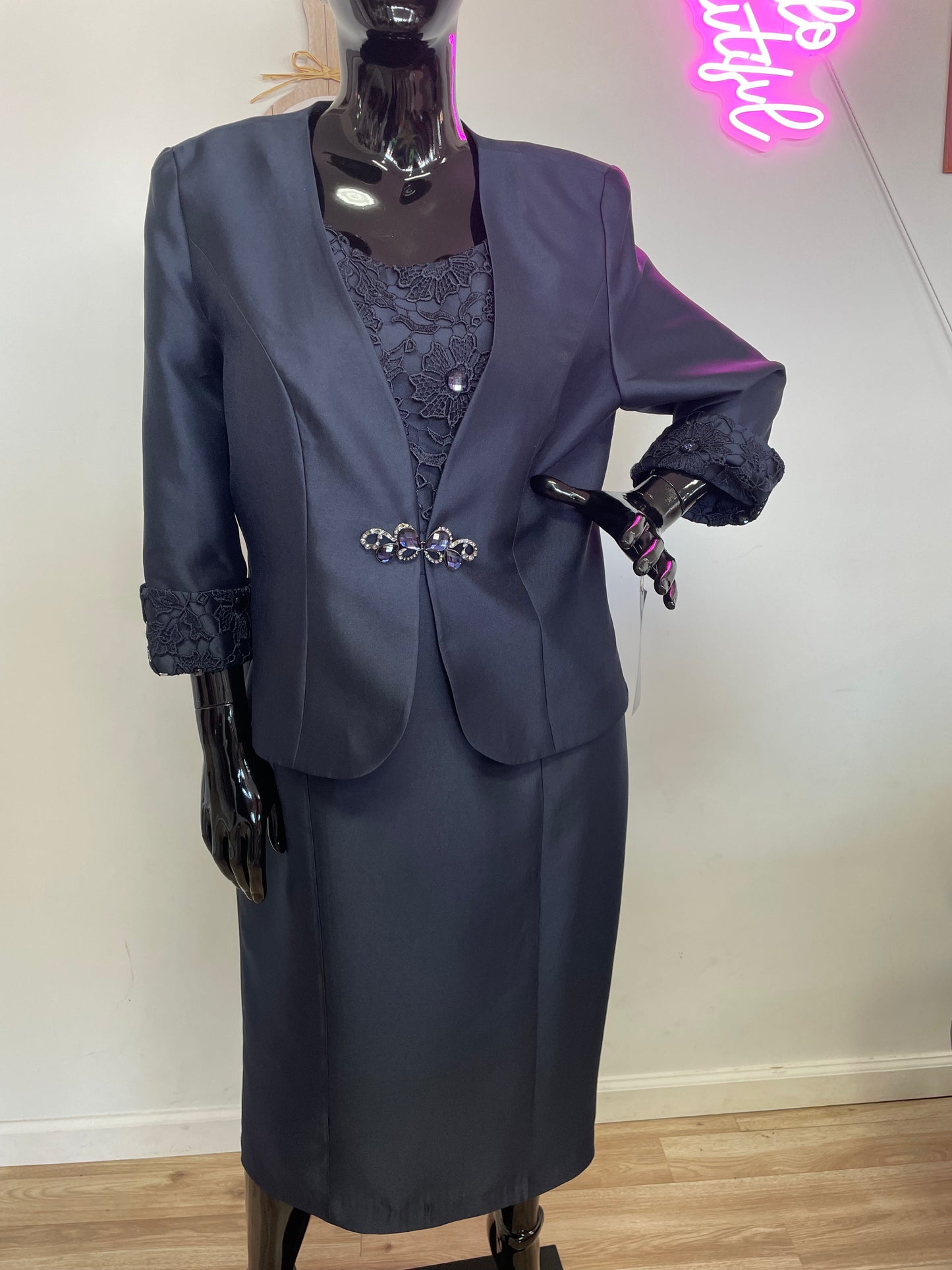 Tally Tayor Jacket Dress Navy