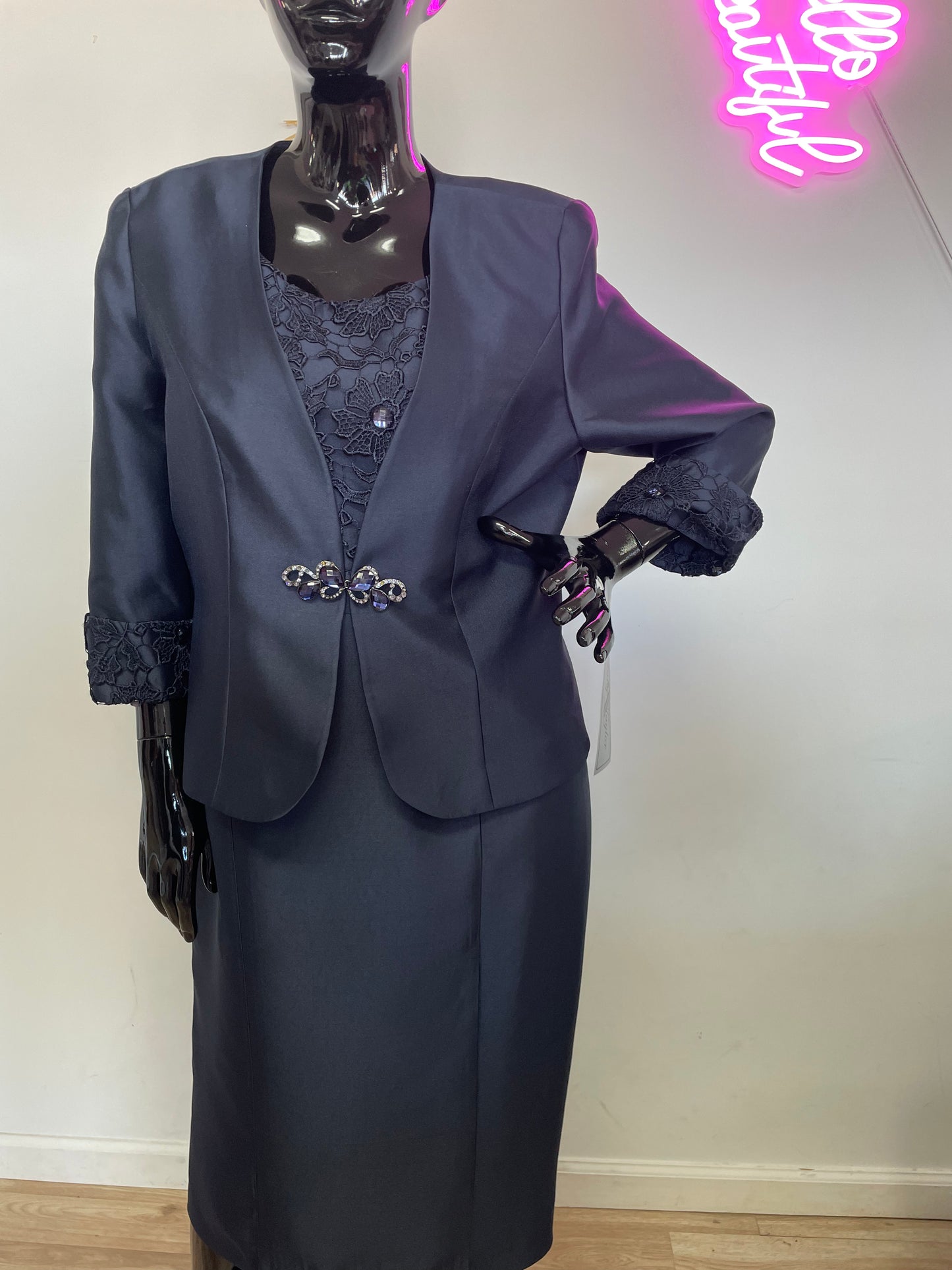 Tally Tayor Jacket Dress Navy