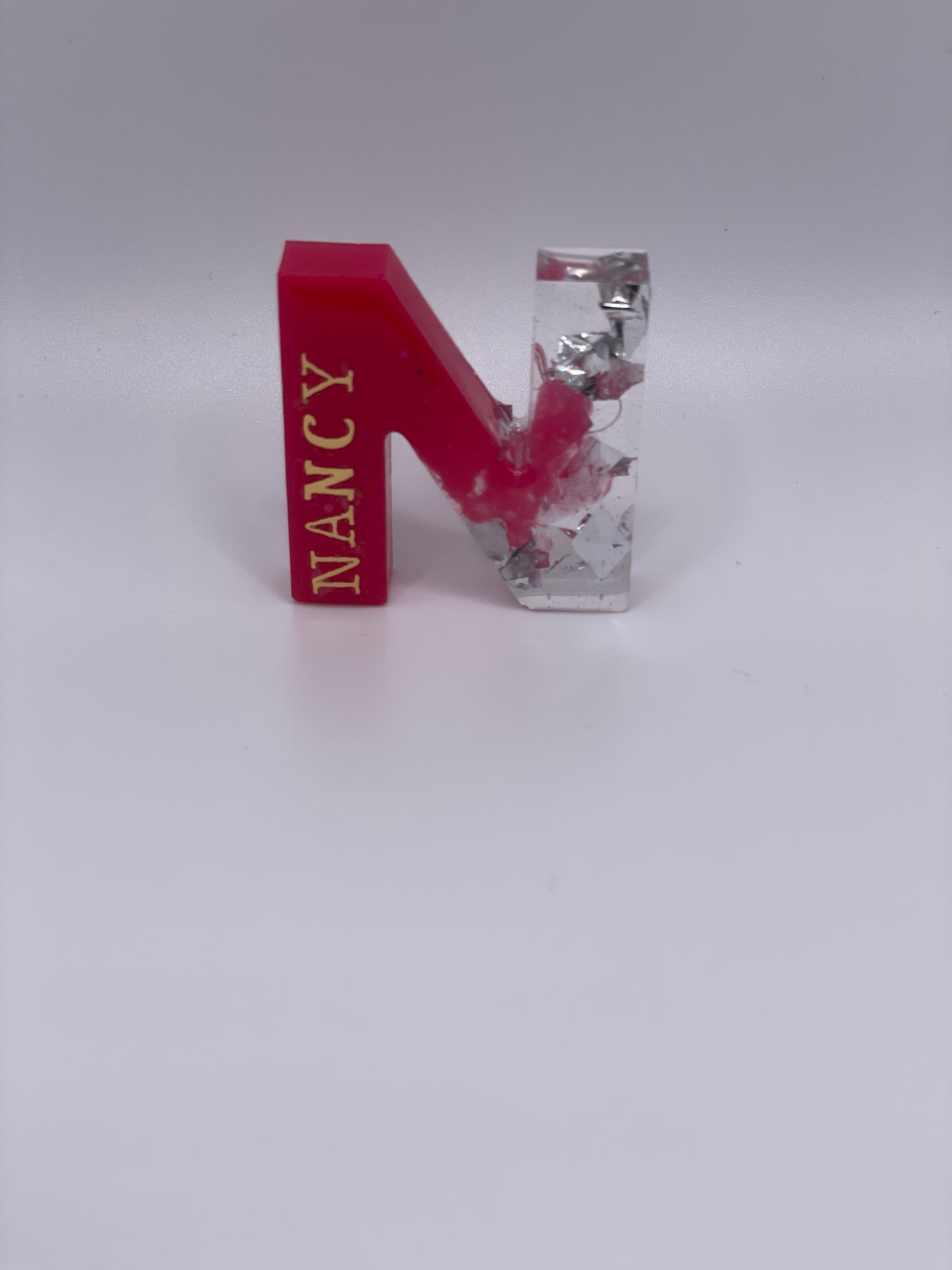 Resin Initial Keychains