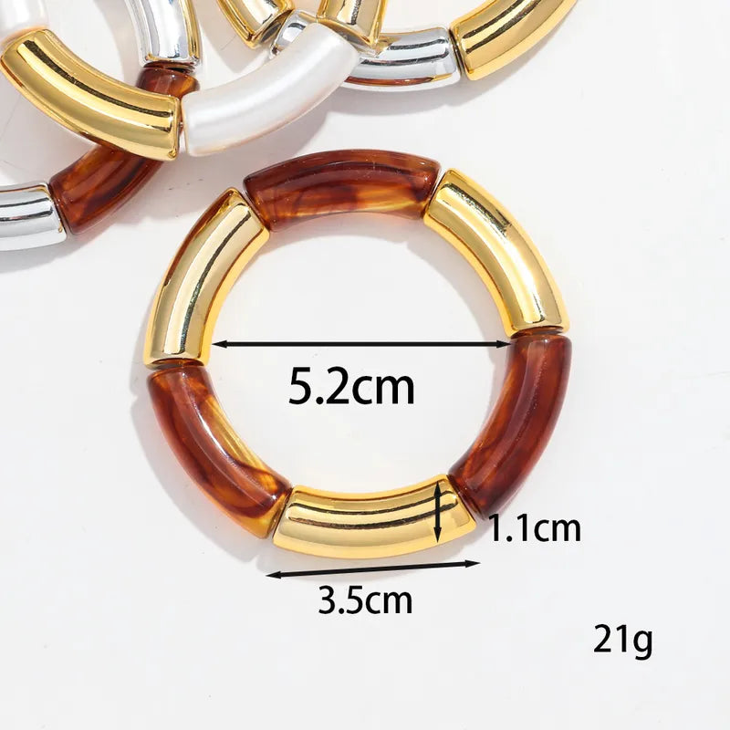 Two Color Trendy Modern Glitter Bracelet